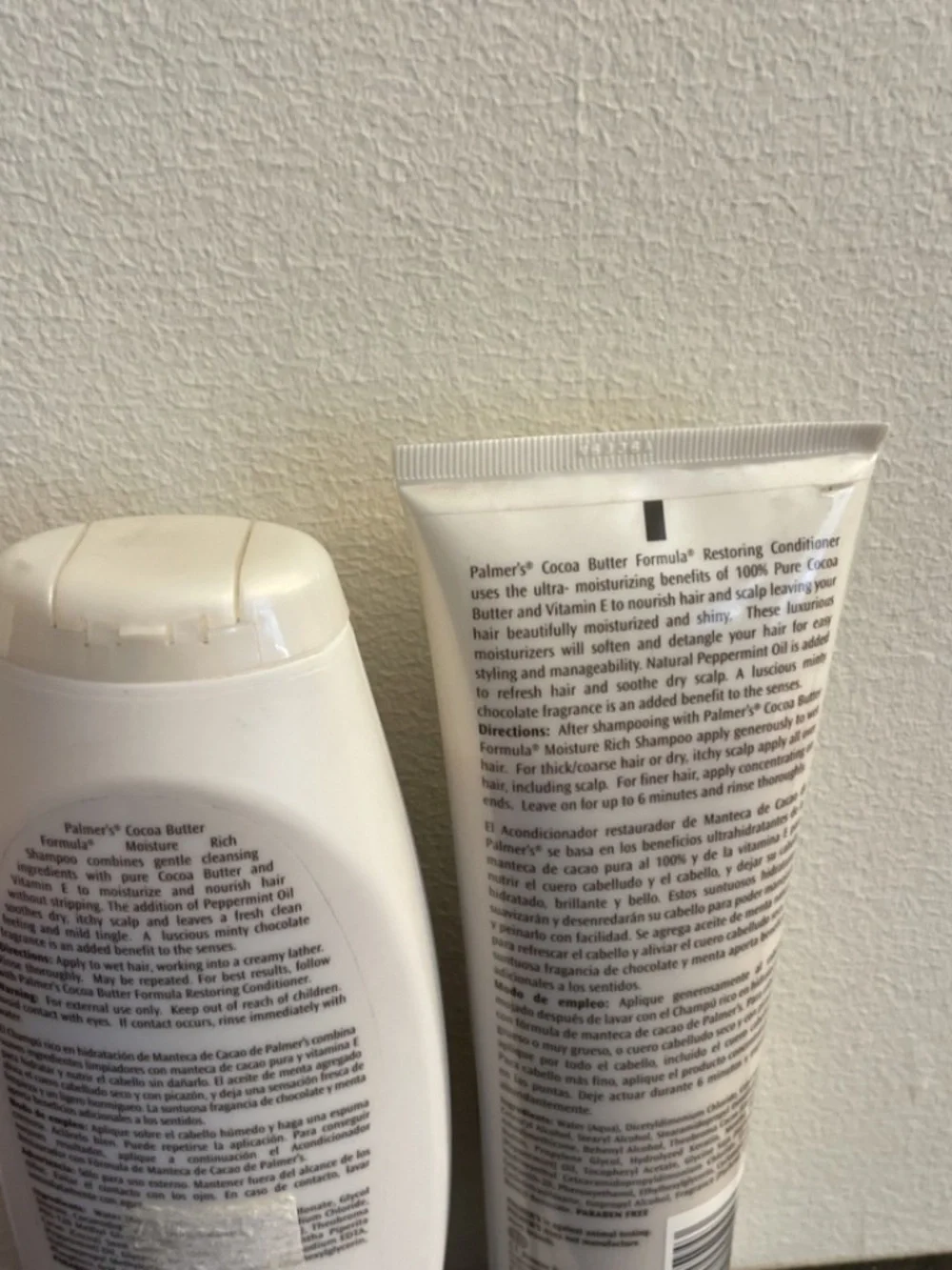 Palmer's Cocoa Butter Formula Restoring & Moisture Rich Shampoo conditioner x 2